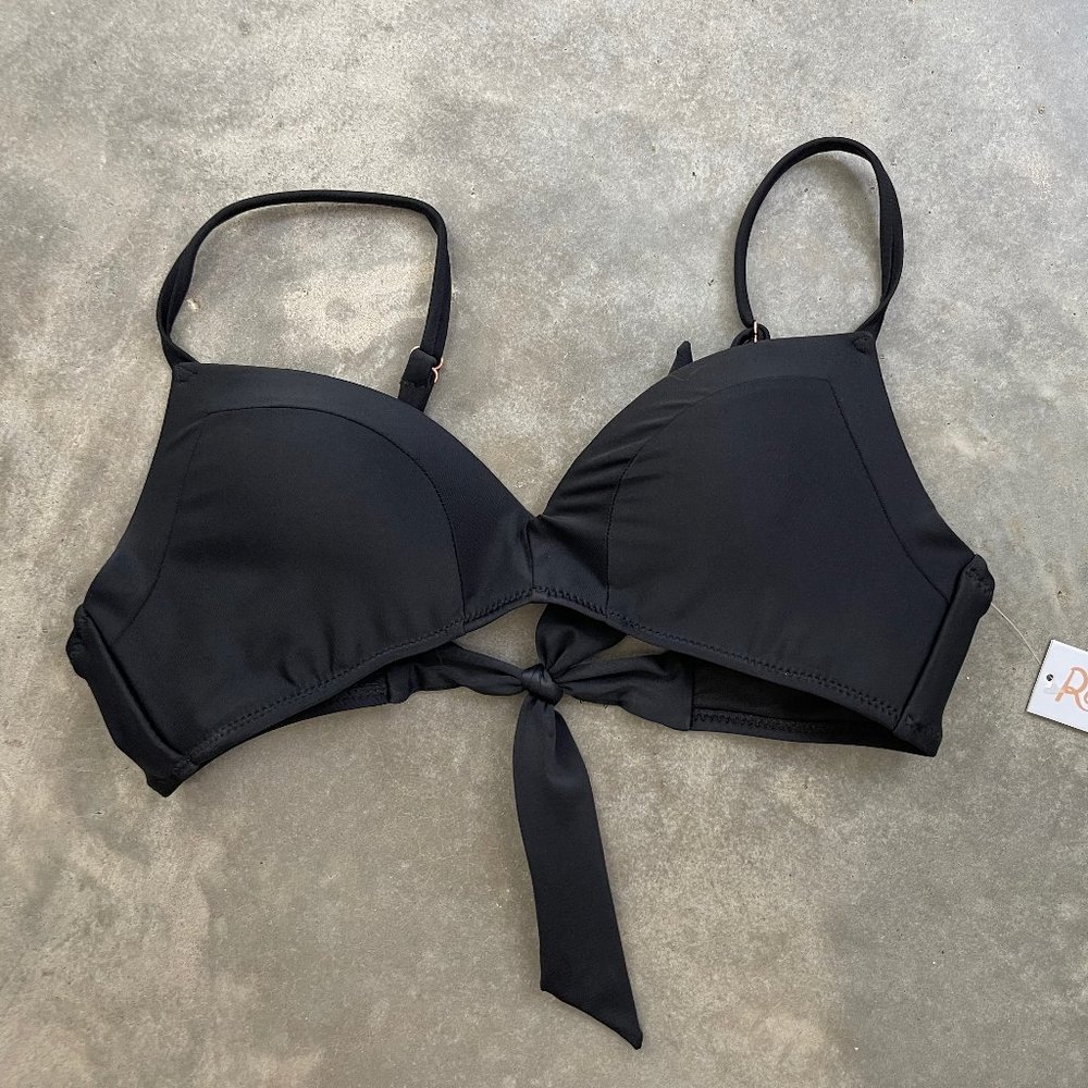 NWT! Black Raisins Bikini Top